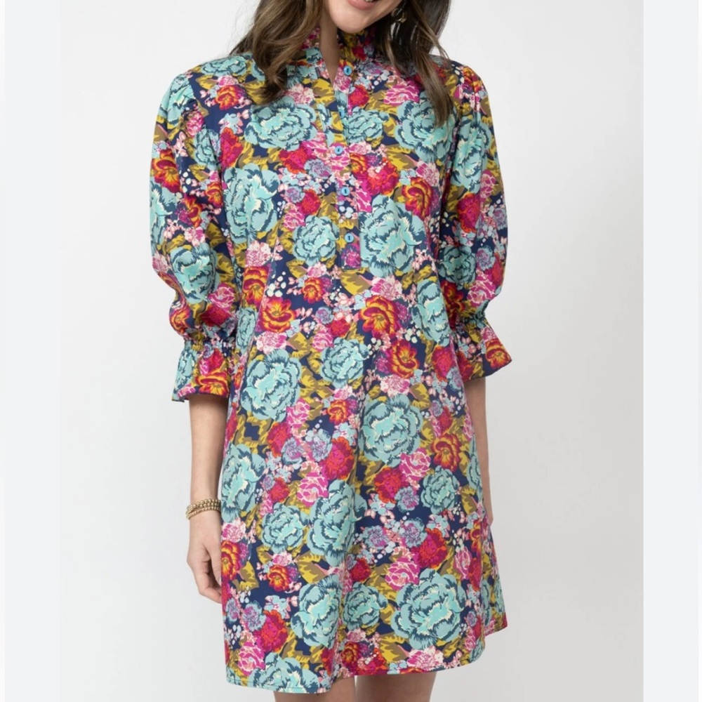 Uncle Frank X-Large XL multicolor floral printed dress